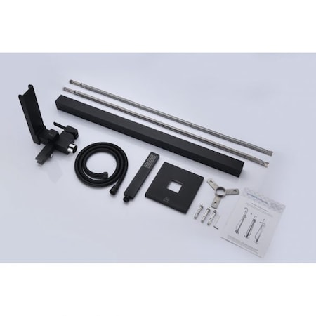 Anzzi Union 2-Handle Claw Foot Tub Faucet with Hand Shower in Matte Black FS-AZ0059BK